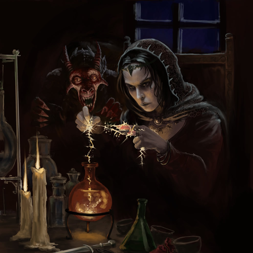 A reckless sorcerer accepts a demon's tutelage